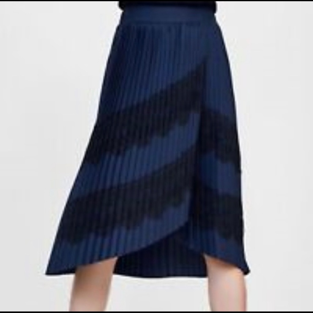 NWT Zara pleated skirt w/lace trim - Picture 2 of 3